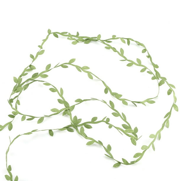 Adornos de Hojas Verdes Hojas Artificiales Verdes Guirnalda Falsa de Hojas Guirnaldas de Vid Adornos de Fiesta de Pared Al Aire Libre para el Hoga Plantas colgantes de hojas artificiales Guirnalda ANGGREK Cocina, Decoración y Otros