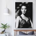 thumbnail image 5 of Classic Actresses Ava Gardner Black And White Sexy Poster Wall Art Poster Gifts Bedroom Prints Home Decor Hanging Picture Canvas Painting Posters 16x24inch(40x60cm), 5 of 6