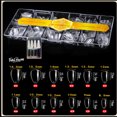 thumbnail image 1 of Fofosbeauty DIY 100pcs Press on False Nails Tips, Almond Fake Nails, 100pcs Clear Manicure Almond, 1 of 3
