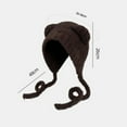 thumbnail image 3 of Aloohaidyvio Winter Hats for Women,Fleece Lined Beanie with Earflaps,Warm Windproof Beanie Hat for Women, 3 of 6