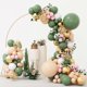 thumbnail image 1 of 150pcs Sage Green Pink Balloon Garland Arch Kit, Olive Green Blush Peach Gold Balloons with Artificial Ivy for Baby Shower Birthday Garden Theme Party, 1 of 4