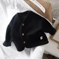 thumbnail image 1 of Korean 0-7Yrs Children's Loose Solid Color Long Sleeved Cardigan Autumn Style Pure Cotton Casual Top Jacket for Boys and Girls, 1 of 6