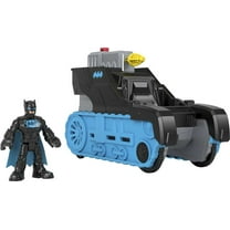Imaginext DC Super Friends Bat-Tech Tank Vehicle with Lights & Batman Figure Set, 3 Pieces