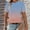 Blue, variant on Short Sleeve Womens Blouses Geometric Print Vintage Crew Neck Blouse Loose Button Down Pleated Going T-Shirt L