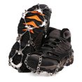 thumbnail image 4 of 1 par de tacos de hielo antideslizantes, 24 dientes, empuñaduras para botas y zapatos, picos de cadena con bolsa de transporte, 4 of 9