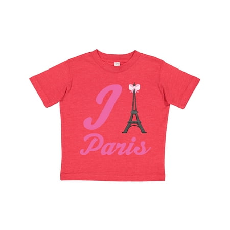 

Inktastic I Love Paris Eiffel Tower Gift Toddler Toddler Girl T-Shirt