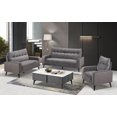thumbnail image 3 of Topline Home Furnishings Sofa en velours bleu, 3 of 3
