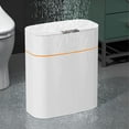 thumbnail image 2 of Smart Sensor Trash Can IPX5 Waterproof Automatic Induction Smart Trash Can for Bathroom Garbage Bin Dustbin Rubbish Waste Bucket Living Room White, 2 of 9
