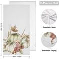 thumbnail image 2 of SKYSONIC 2 Pack Watercolor Autumn Pumpkins Hand Towels, Ultra Soft and Absorbent, Fall Leaves Berries Decorative Fingertip Towel for Home, Bathroom, Kitchen, 28.3"x14.4", 2 of 5