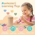 thumbnail image 2 of Juguete de clasificación de colores Montessori de madera para niños de 3 años, 2 of 7