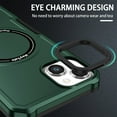 thumbnail image 4 of ELEHOLD Hybrid Rugged Case for iPhone 15 Heavy Duty Full Protection Compatible with MagSafe Anti-Scratch Shockproof Slim Magnetic Case for iPhone 15,Darkgreen, 4 of 10