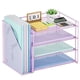 thumbnail image 1 of Organizador de escritorio Marbrasse con 4 bandejas deslizantes color morado, 1 of 7