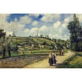 thumbnail image 3 of Pissarro, Camille 18x13 Black Modern Framed Museum Art Print Titled - Landscape near Pontoise, the Auvers Road, 1881, 3 of 5