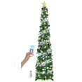 thumbnail image 1 of Árbol de Navidad SINTENILL desplegable de 6 pies con temporizador, luces y soporte, 1 of 8