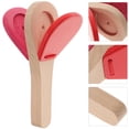 thumbnail image 1 of Mobutofu Baby Musical Instrument 1Set Wooden Long Handle Castanet Percussion Instrument, 1 of 5