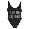 thumbnail image 4 of WILLBEST Trajes de Baño Para Dama, Trajes de Baño Para Playa, Bodas, Fiestas, Cuello Redondo, Estampado de Letras, Sin Espalda, Traje de Baño de Verano de Color Puro, 4 of 4