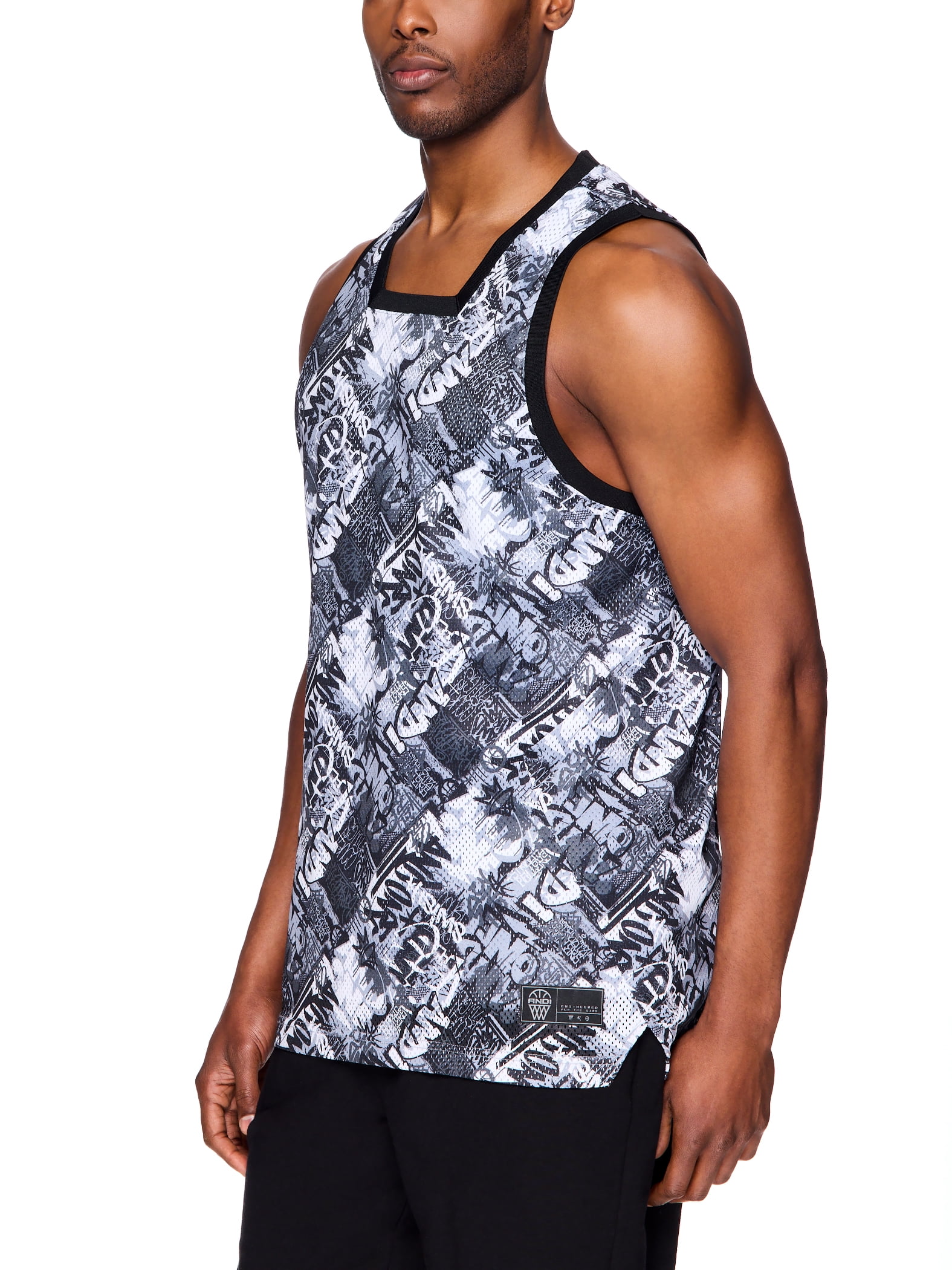 AND1 Men's and Big Men's Wraparound Basketball Tank Top, Sizes S-3XL