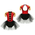 thumbnail image 1 of YiZYiF Enfants Filles Halloween Cirque Cosplay Costume Paillettes Dos Ouvert Danse Tutu Robe Justaucorps Tenue de Danse Rouge 6, 1 of 7