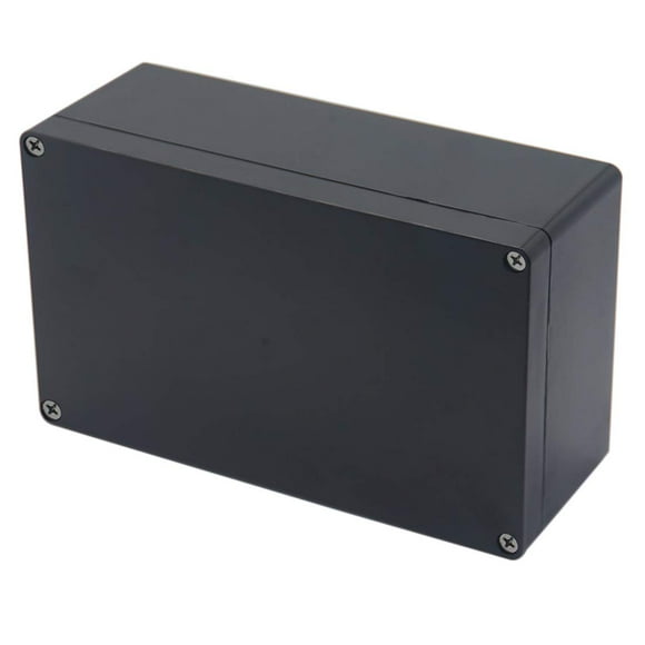 Otdorpatio Caja de proyectos Cajas eléctricas negras de plástico ABS IP65 Caja de conexiones electrónica impermeable para bricolaje Caja de alimentación 7,87 x4,72 x2,95 pulgadas (200x120x75 mm)