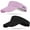 Black+Pink, variant on 2Pcs Sport Sun Visor Hats for Women and Men Golf Cycling Fishing Tennis Running,Black+White