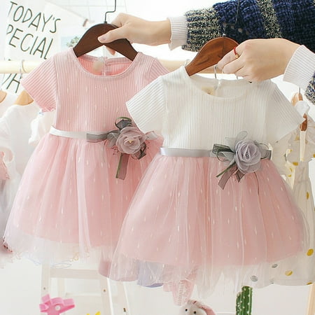 

Actoyo Flower Girls Kids Princess Dress Baby Wedding Party Pageant Christening Dresses