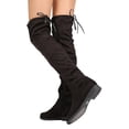 thumbnail image 3 of New Women Liliana Vista-1 Faux Suede Thigh High Drawstring Riding Boot, 3 of 3