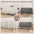 thumbnail image 5 of JONPONY Simple Upholstered Headboard for Queen Size Bed, Height Adjustable and Ergonomic Headboard,Easy Assemble, Sturdy and Durable,Grey, 5 of 11