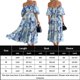 thumbnail image 3 of Vestido Básico Vestido básico con estampado floral Vestido sin espalda para mujer Vestido casual Traje de playa (Azul XL) Cgtredaw Para estrenar, 3 of 6