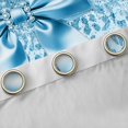 thumbnail image 4 of Erosebridal Kawaii Ribbon Bow Curtains Pack of 2 (42x84 Each) For Girls,Blue Leopard Print Glitter Print Curtains Blackout For Teens, 4 of 6