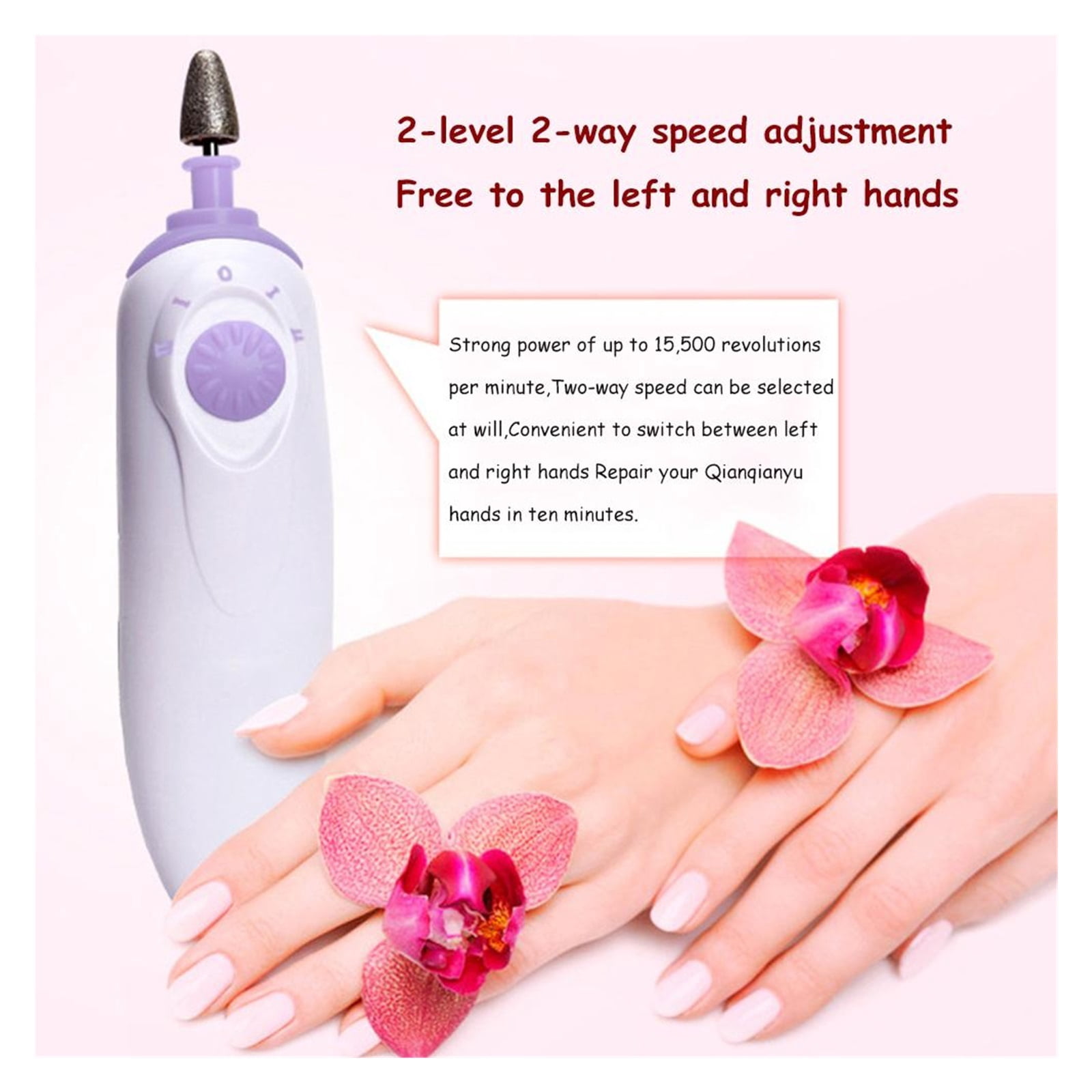 Electric Manicure Pedicure Kit Multifunctional Pedicure Manicure Tools Set Cordless Electric Nail Drill Kit For Men Or Women Nail C