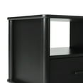 thumbnail image 3 of Miekor Furniture Transitional Solid Wood Spindle Nightstand – Black B5A9219, 3 of 5
