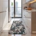 thumbnail image 4 of Gray Brown Camo Wavy Shapes Pattern Kitchen Rug Mat,Kitchen Runner Rugs Non Skid Washable,Decorative Kitchen Floor Mats for Kitchen,Sink,Laundry,17"x47.2", 4 of 7