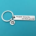 thumbnail image 6 of Thank You Gifts Appreciation Keychain Thank You for All That You Do Keychain Thank You Gifts for Social Worker Volunteer Employee Coworker Appreciation Gifts for Nurse Mentor Teacher Gifts, 6 of 6