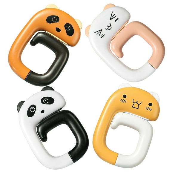 Masteelf Set of 4 Portable Table Edge Purse Hooks Handbag Hangers for Office, Students, and Everyday Use