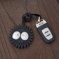 thumbnail image 5 of 1 pc black charcoal briquette bag charm, fun fashion bag accessory key charms, 5 of 5