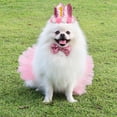 thumbnail image 5 of Byepica 3PCS Pet Dog Cat Birthday Party Costume Set Pet Birthday Hats for Dogs Party Hats Pet Dresses, 5 of 11