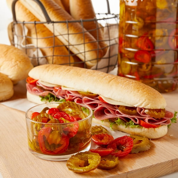 Supremo Italiano Hot Sliced Cherry Peppers | Kosher | 1 Gallon