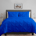 thumbnail image 2 of KOMFIT 800 Thread Count Pinch Pleated Duvet Cover set 100% Egyptian Cotton with Zipper Closure & Corner Ties 1 Duvet CoverEgyptian Blue Solid , Twin/Twin XL (68x90), 2 of 6
