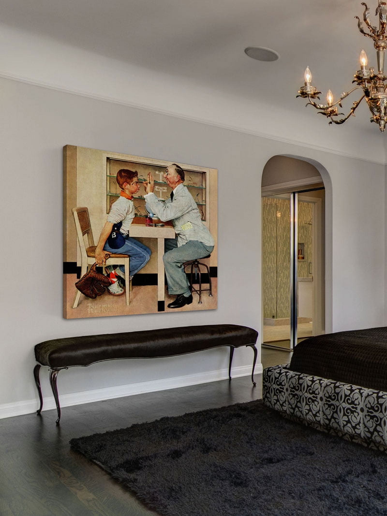 Marmont Hill "Eye Doctor" by Norman Rockwell Painting Print on Canvas