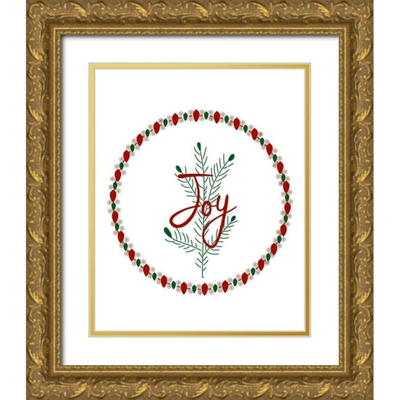 Murdock, Ramona 26x32 Gold Ornate Wood Framed with Double Matting Museum Art Print Titled - Joy