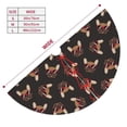 thumbnail image 3 of KLL 48" Christmas Tree Skirt Bulldog with Sunglasses Xmas Tree Skirts Mat for New Year Xmas Holiday Party Indoor Outdoor Home Decoration, 3 of 7