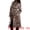 Beige, variant on Women's Fashionable Animal Print Trench Coat M Beige