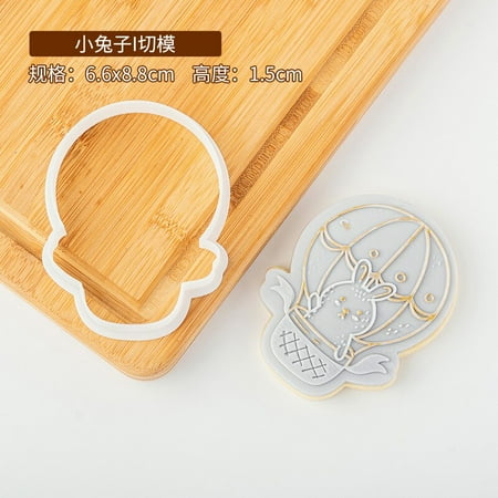

Easter Cartoon Rabbit Biscuit Mold Cute Bunny Cookie Cutter Fondant Press Stamp Embosser Sugar Rever