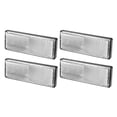 thumbnail image 1 of Reflector universal de 4 piezas de 3,46 "x 1,26" - Reflector rectangular de seguridad para motocicleta y bicicleta que aumenta la visibilidad y la seguridad en la carretera - Plástico blanco, 1 of 8