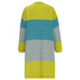 thumbnail image 4 of Women's Plus Size Cardigan Sweater Colorblock Open Front Knit Long Cardigan 2024 Fall Boho Causal Coat Outwears, 4 of 5