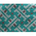 thumbnail image 5 of oneOone Georgette Viscose Turquoise Green Fabric Ikat Sewing Craft Projects Fabric Prints By Yard 42 Inch Wide, 5 of 5