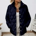 thumbnail image 2 of Winter clothing for women Plus Size Quilted Lightweight Jacket Loose Fit Long Coat With Buttons And Pockets For Autumn Winter Season Comfortable Warm Outerwear, 2 of 7