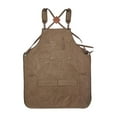 thumbnail image 2 of Colaxi Canvas Work Apron Gardening Apron for Workshop Mechanics Gardeners Carpenter Brown, 2 of 10
