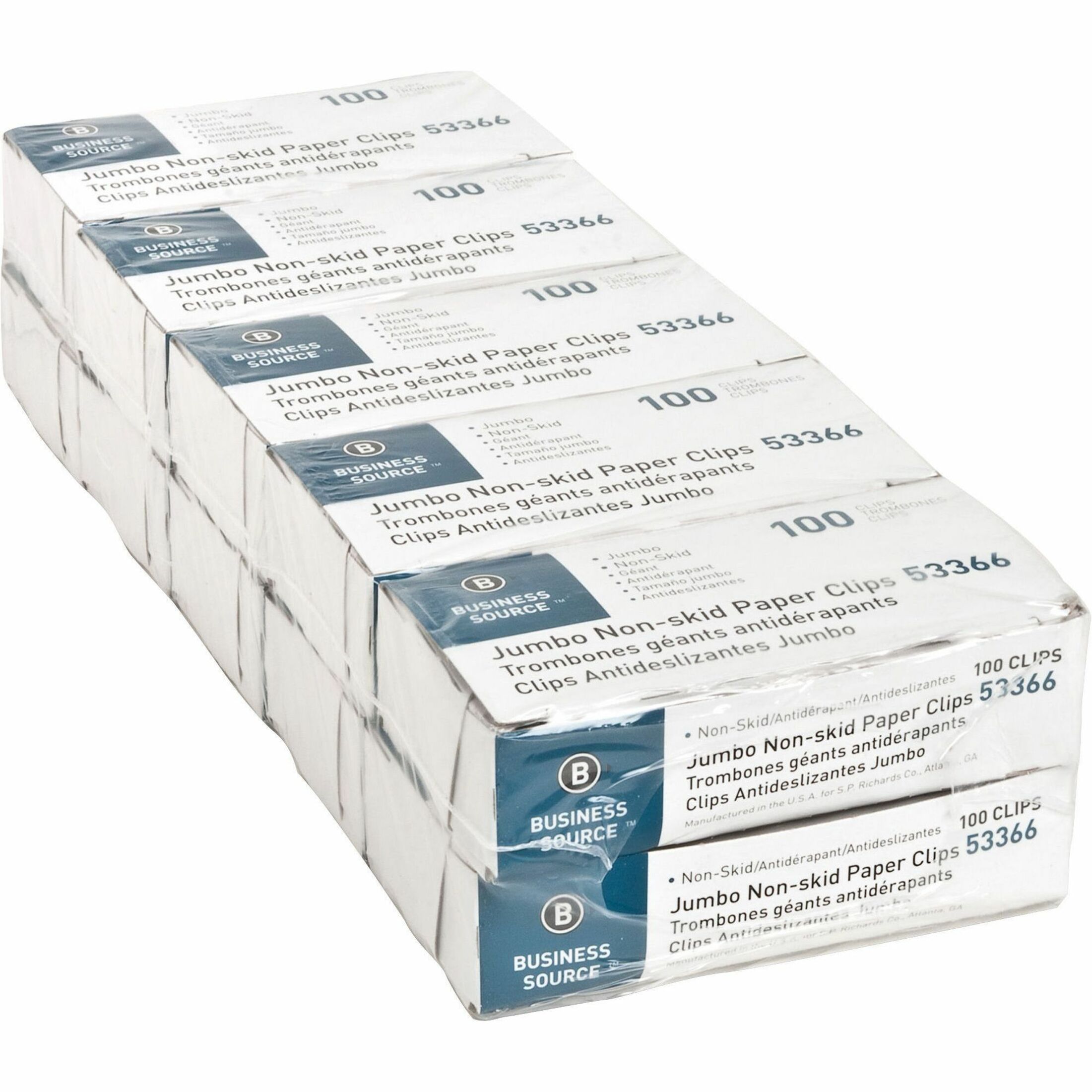 Business Source Nonskid Paper Clips
