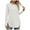 White, variant on QYZEU Womens Clothes Solid Color Long Sleeve Shirts Fashion Fall Tops Dressy Casual Blouses Scoop Neck Side Slit Loose Tunic Tops for Leggings Brick Red XL